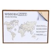 Wooden City - Wooden World Map Medium - Brown